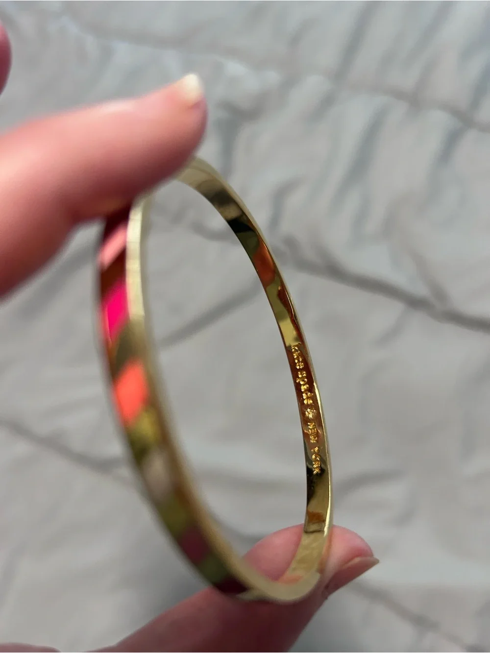 Kate Spade New York Three Cheers Gold & Enamel Bangle Bracelet - Picture 3 of 7